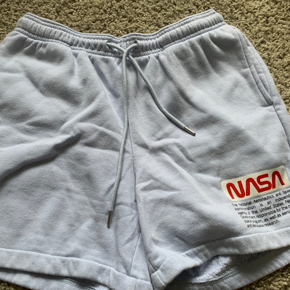NASA shorts Light purple gently worn men medium